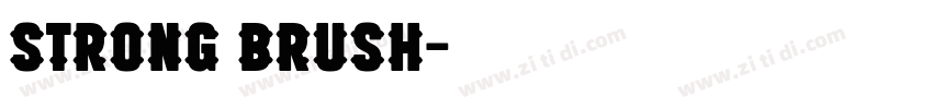 Strong Brush字体转换